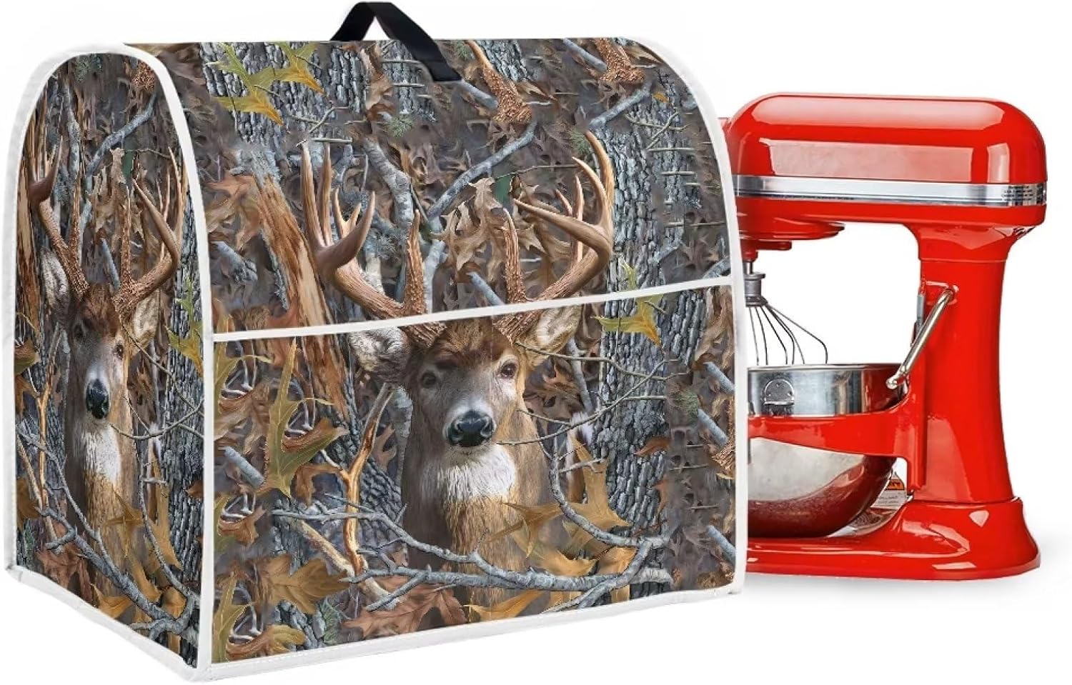 Camo Deer – Funda para batidora de pie compatible con mezclador de cocina de 4.5 a 5 cuartos de galón, fundas lavables a prueba de polvo para todos
