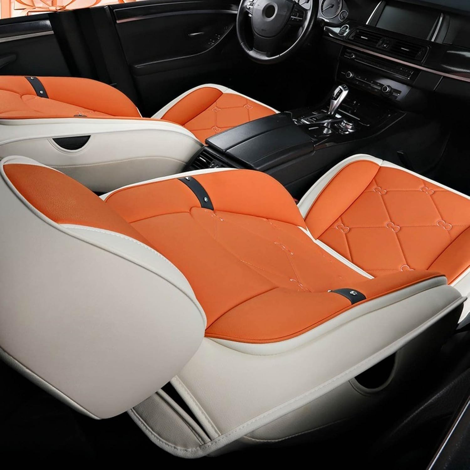 Funda de asiento de automóvil personalizada compatible con Mazda Mazda2, Mazda3, Mazda5, Mazda6, de piel sintética, para 5 pasajeros, impermeable,