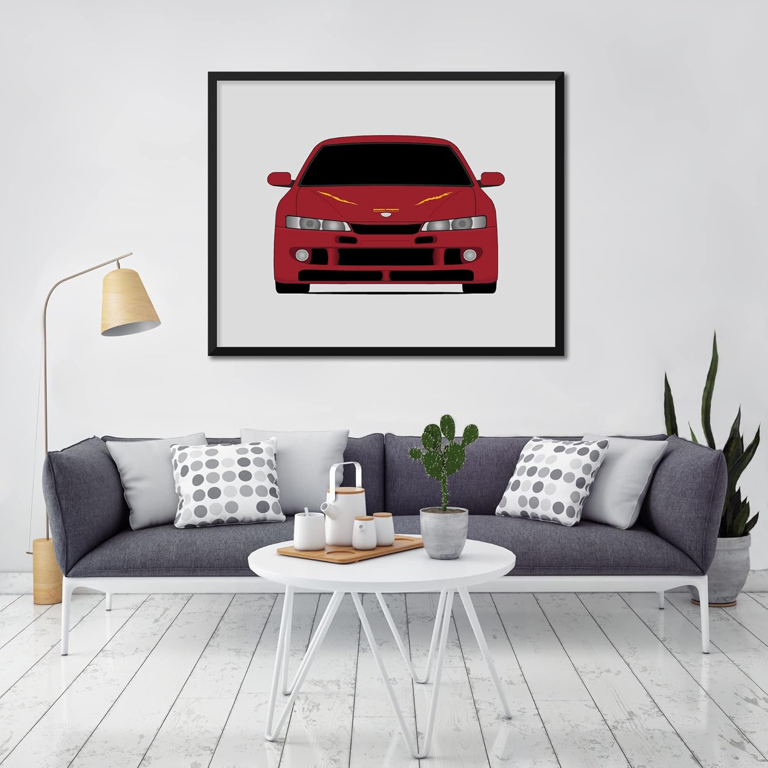 Nissan 240SX (1995-1998) in the Fast and the Furious Movie Inspired Poster Print Wall Art Decor Handmade Silvia S14 driven by Letty Ortiz (Michelle