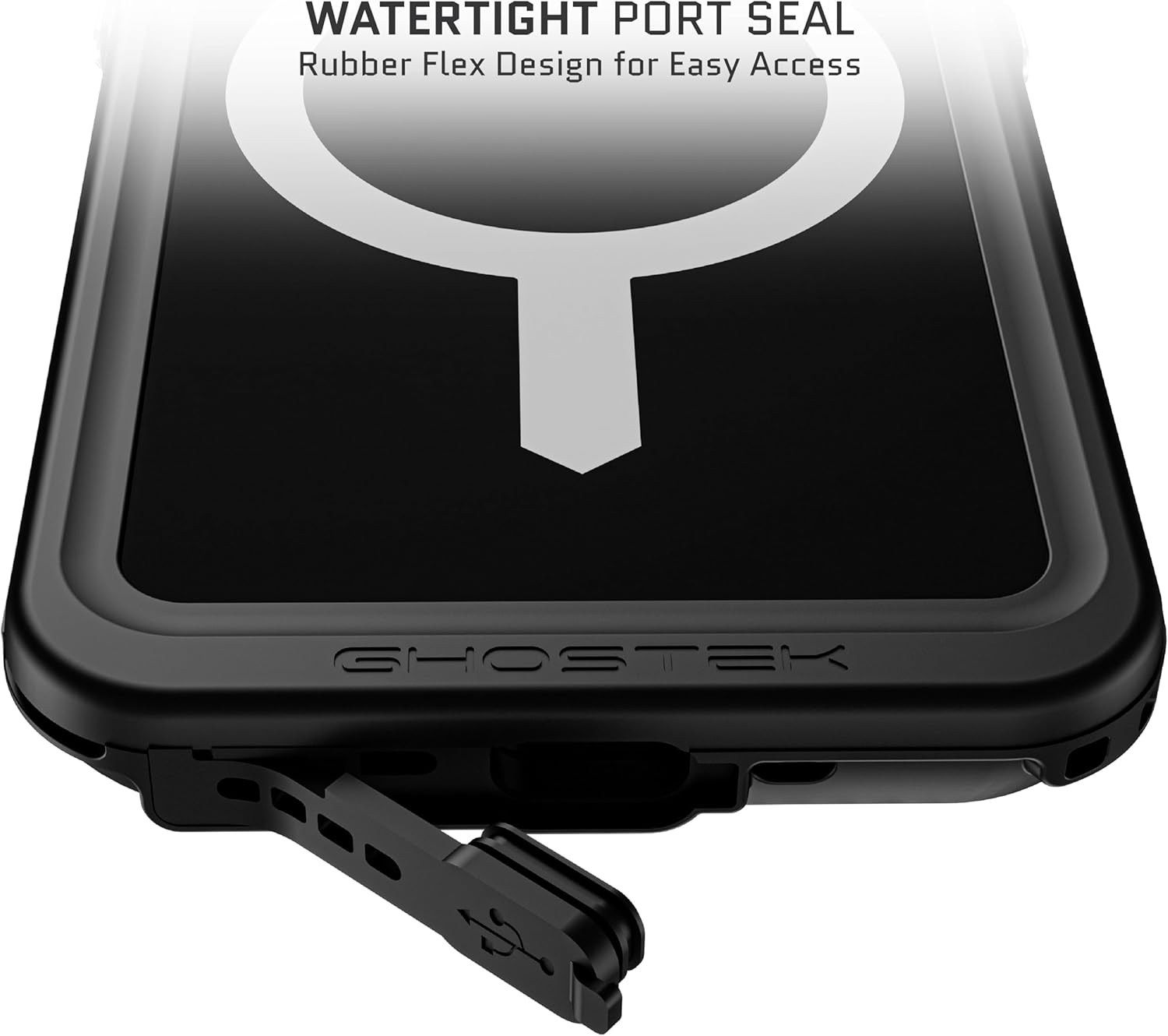 Ghostek Nautical Slim – Funda impermeable para iPhone 15 Pro, protector de pantalla y protector de cámara integrados, compatible con accesorios
