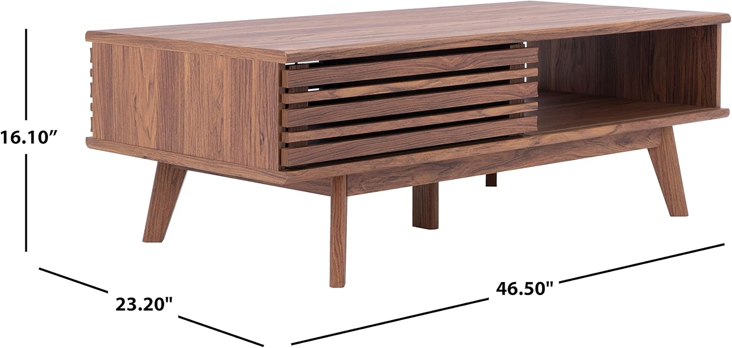 Safavieh Home Collection Rori – Mesa de café con 1 estante (46 pulgadas de ancho x 23 pulgadas de profundidad x 16 pulgadas de alto)