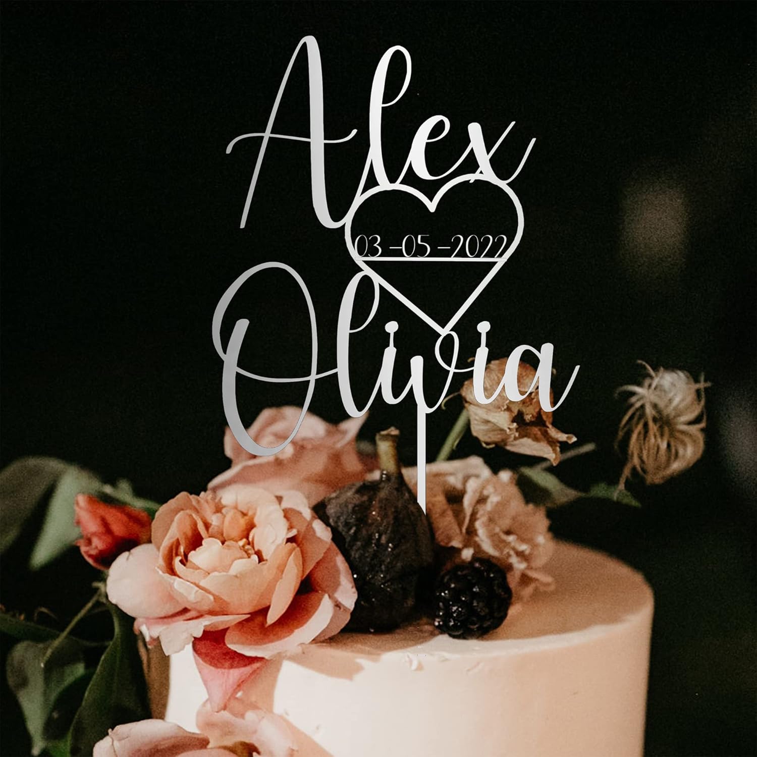 Decoración para tartas de boda, decoración para tartas de boda, decoración de pastel de boda, novia y novio, personaliza tu propio aniversario Mr