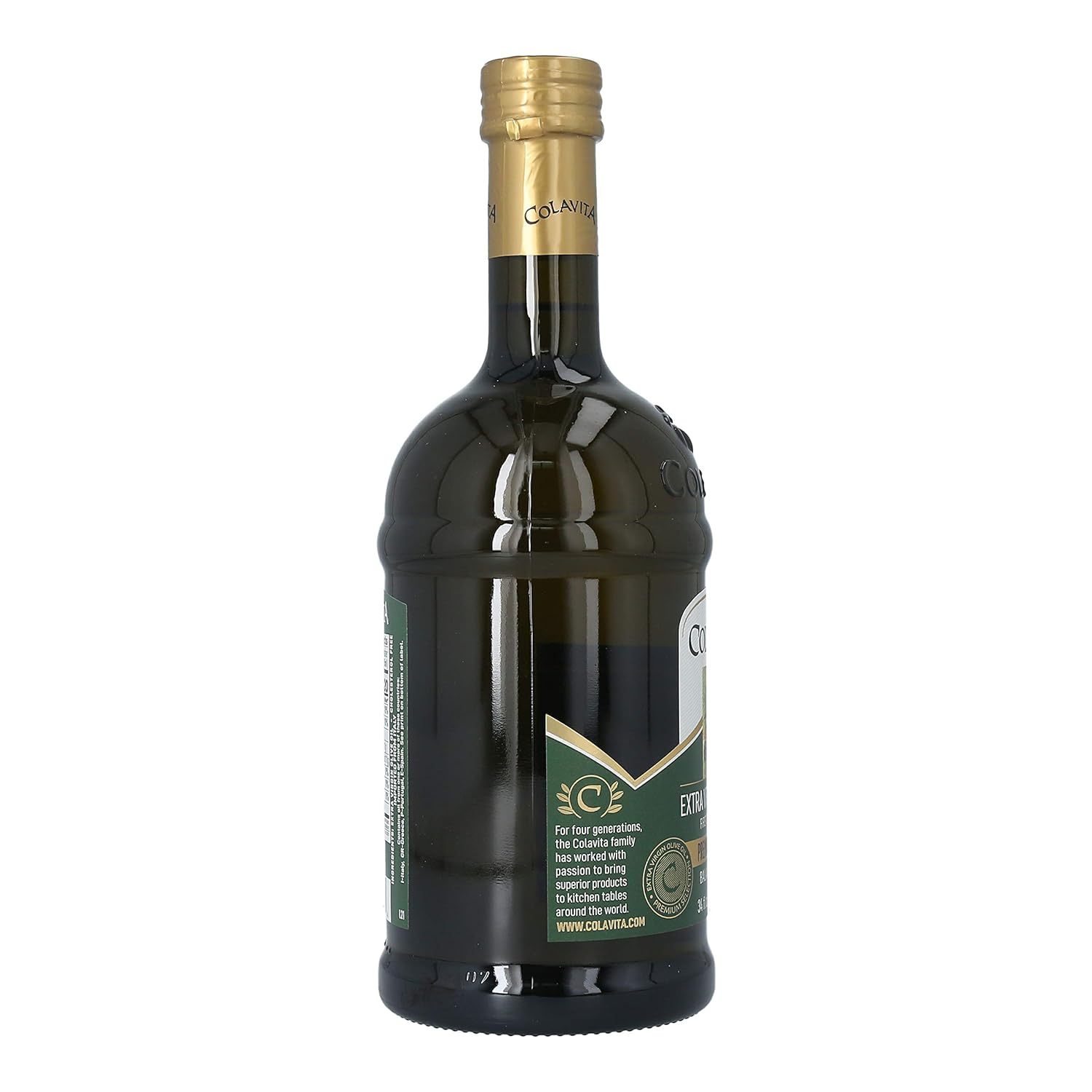 Colavita Aceite de oliva virgen extra de selección premium, 34 onzas líquidas, botella individual (paquete de 2)