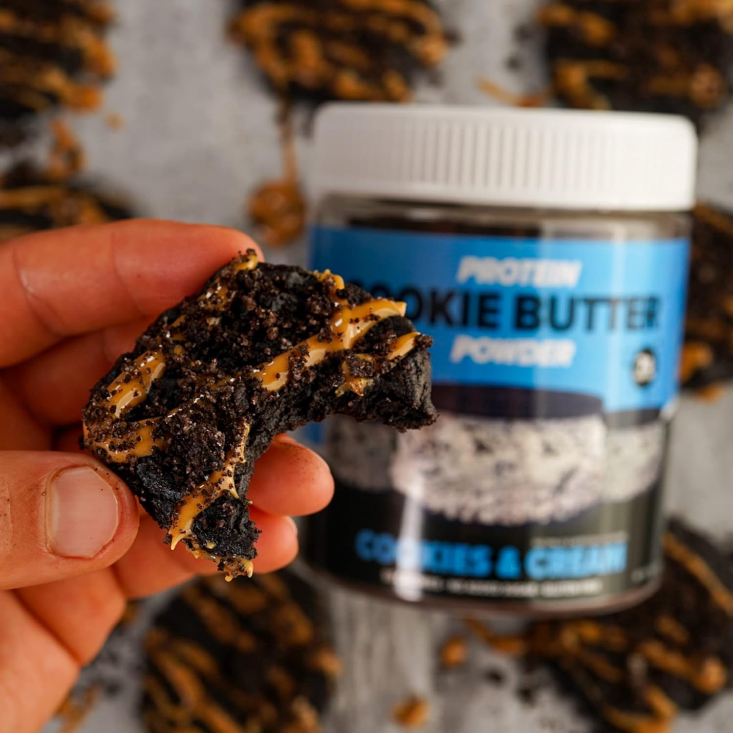 Flexible Dieting Lifestyle Mantequilla de galletas en polvo de proteína de suero  Galletas y crema  Apto para dieta cetogénica, baja en