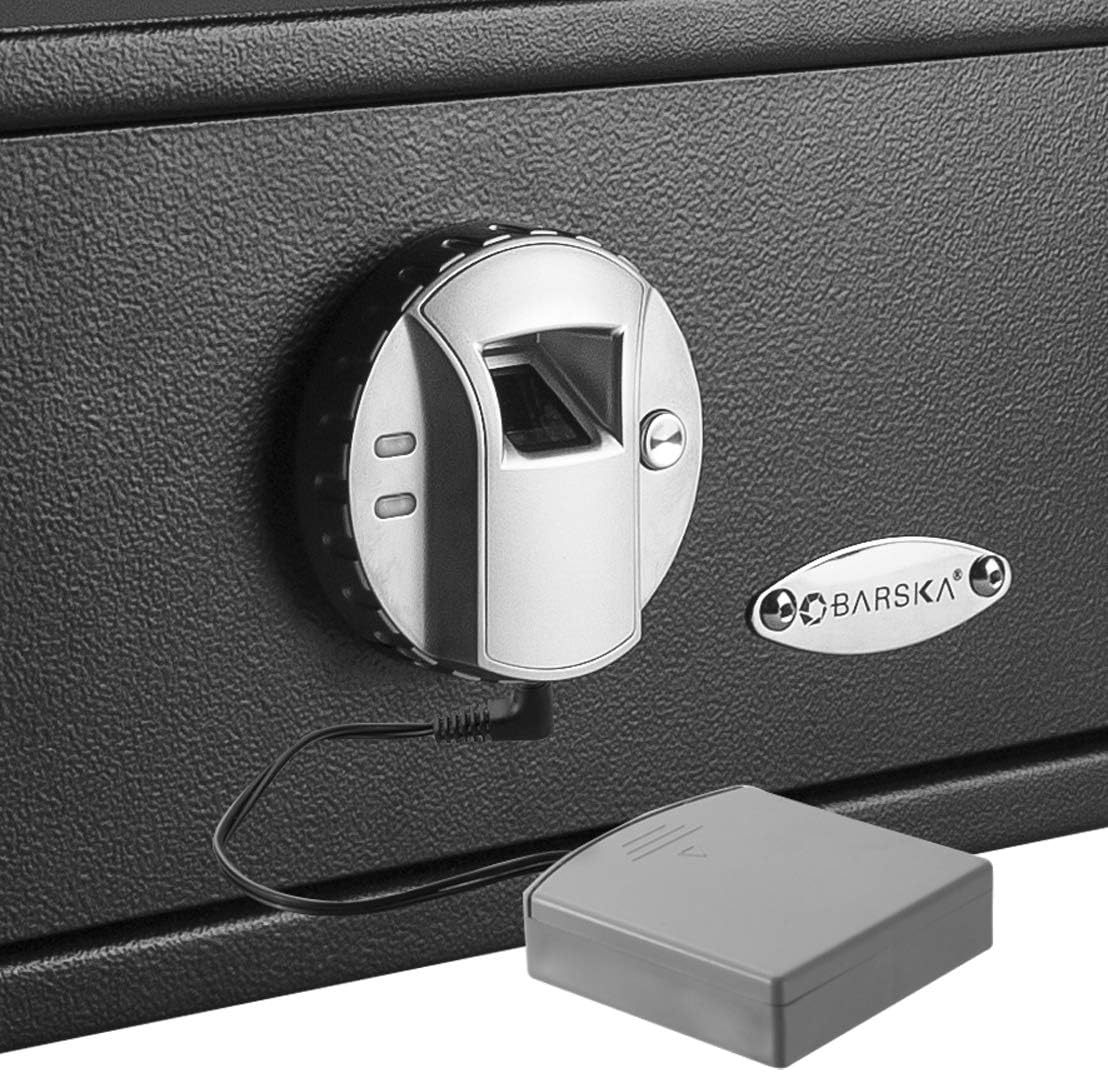 Barska AF12654 Biometric Safe Paquete de baterías externas, gris