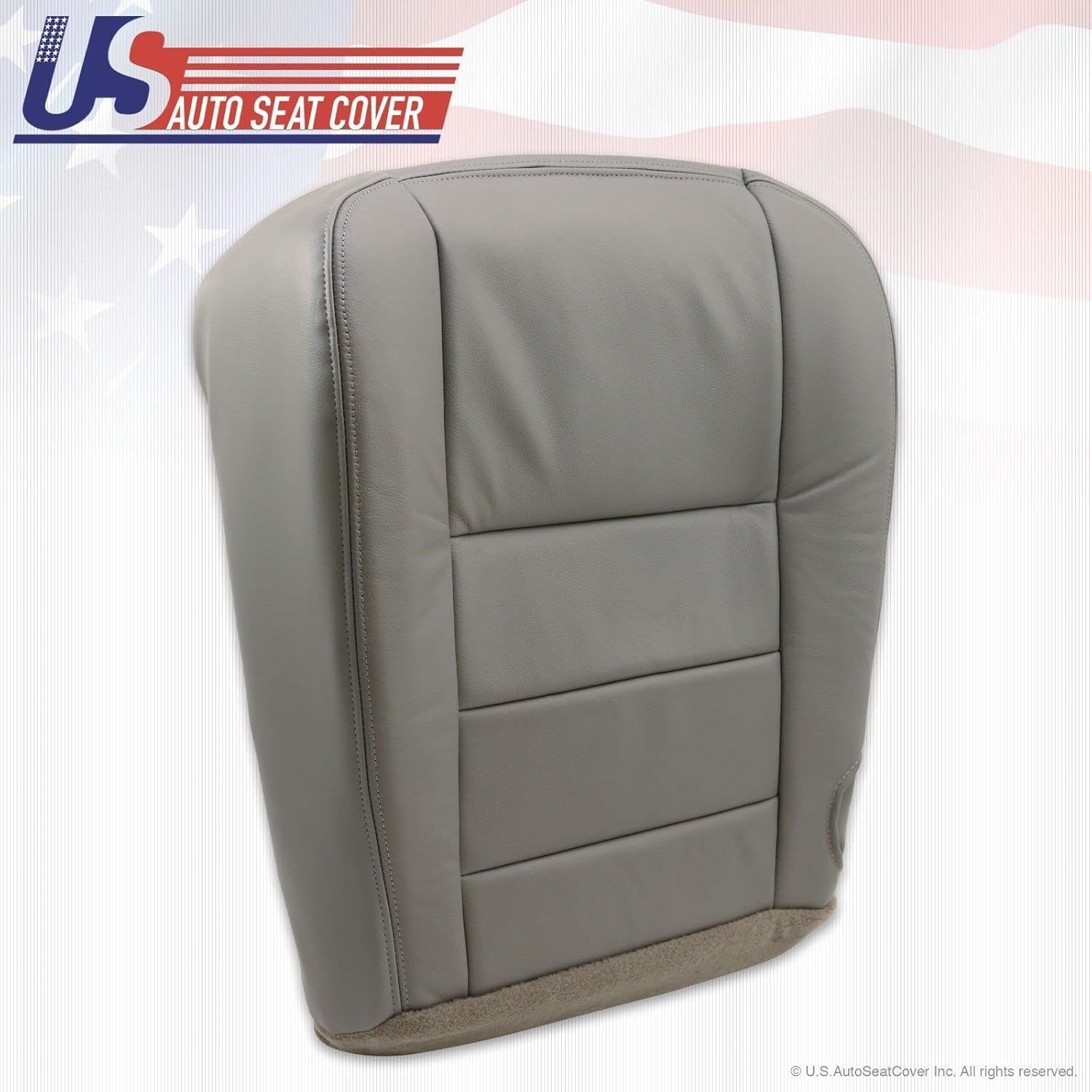 2002 03 04 05 06 07 para Ford F250 F-350 Lariat Cubierta de asiento inferior gris todo vinilo