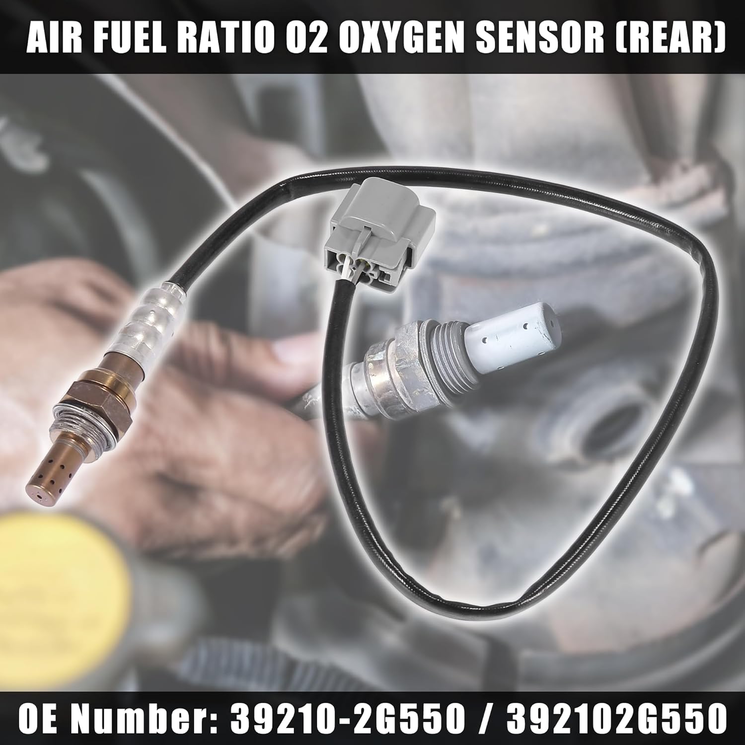 X AUTOHAUX 39210-2G550 Sensor de oxígeno O2 de relación de combustible trasero de repuesto para Hyundai Sonata para Kia Optima 2011-2013