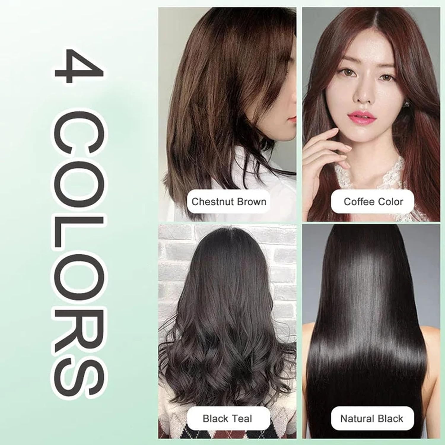 Tinte natural para el cabello, extracto de planta puro para cabello gris, tinte de burbujas de color natural Huang Yi, tinte para el cabello de