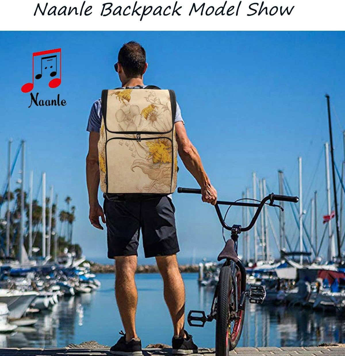 Naanle Daypack – Mochila escolar universitaria grande para hombres y mujeres, bolsa impermeable para computadora portátil de 15.6 pulgadas