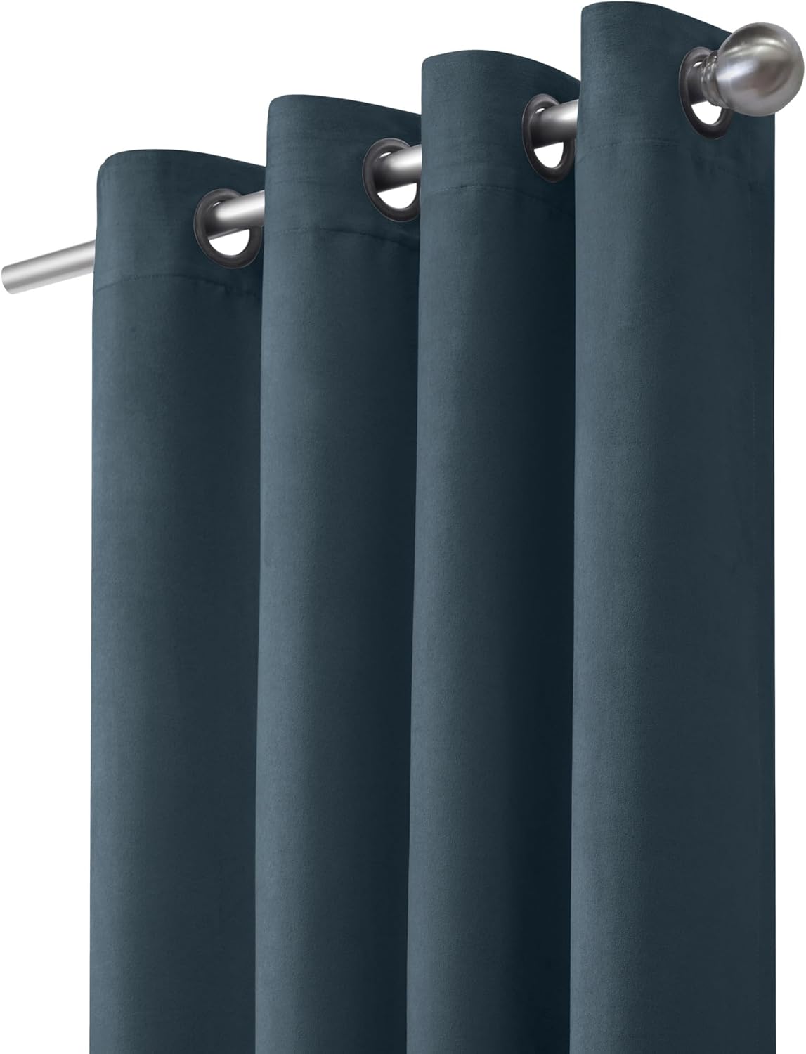 Loft Living Nova – Cortina opaca con ojales, 54 x 84 pulgadas, color azul marino