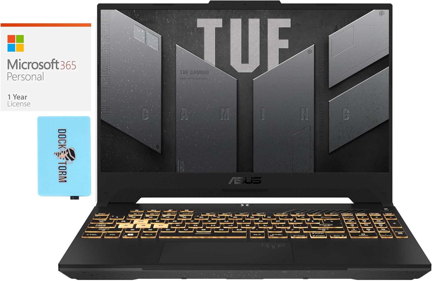 ASUS TUF Gaming F15 Laptop para juegos (Intel i5-13500H de 12 núcleos, 32 GB de RAM, 2 x 512 GB PCIe SSD RAID 1 (512 GB), GeForce RTX 4050, 15.6
