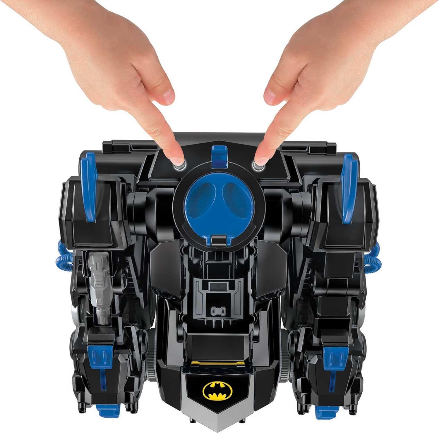 Batbot de Fisher Price Imaginext, Estándar, Negro, azul, gris, amarillo