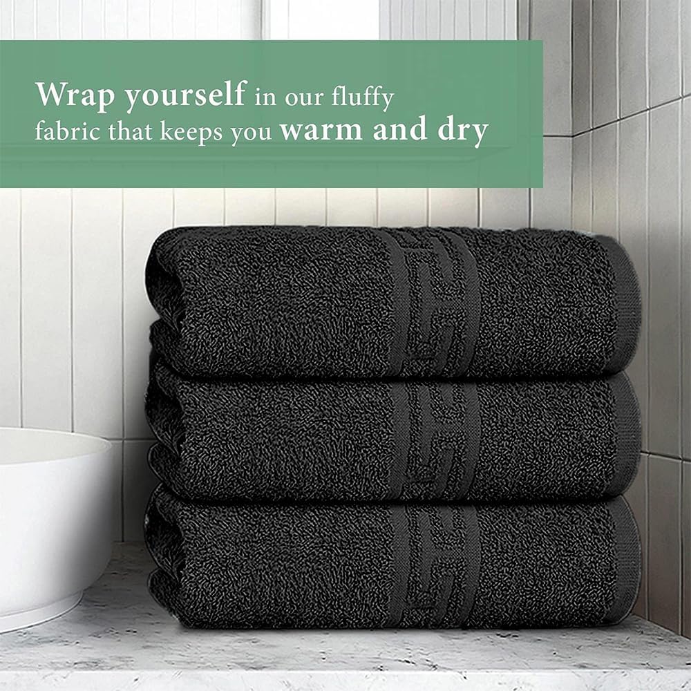 Juego de toallas de baño, toallas de rizo de algodón para baño, secado rápido, ligeras, altamente absorbentes, tacto suave, 22 x 44 unidades,
