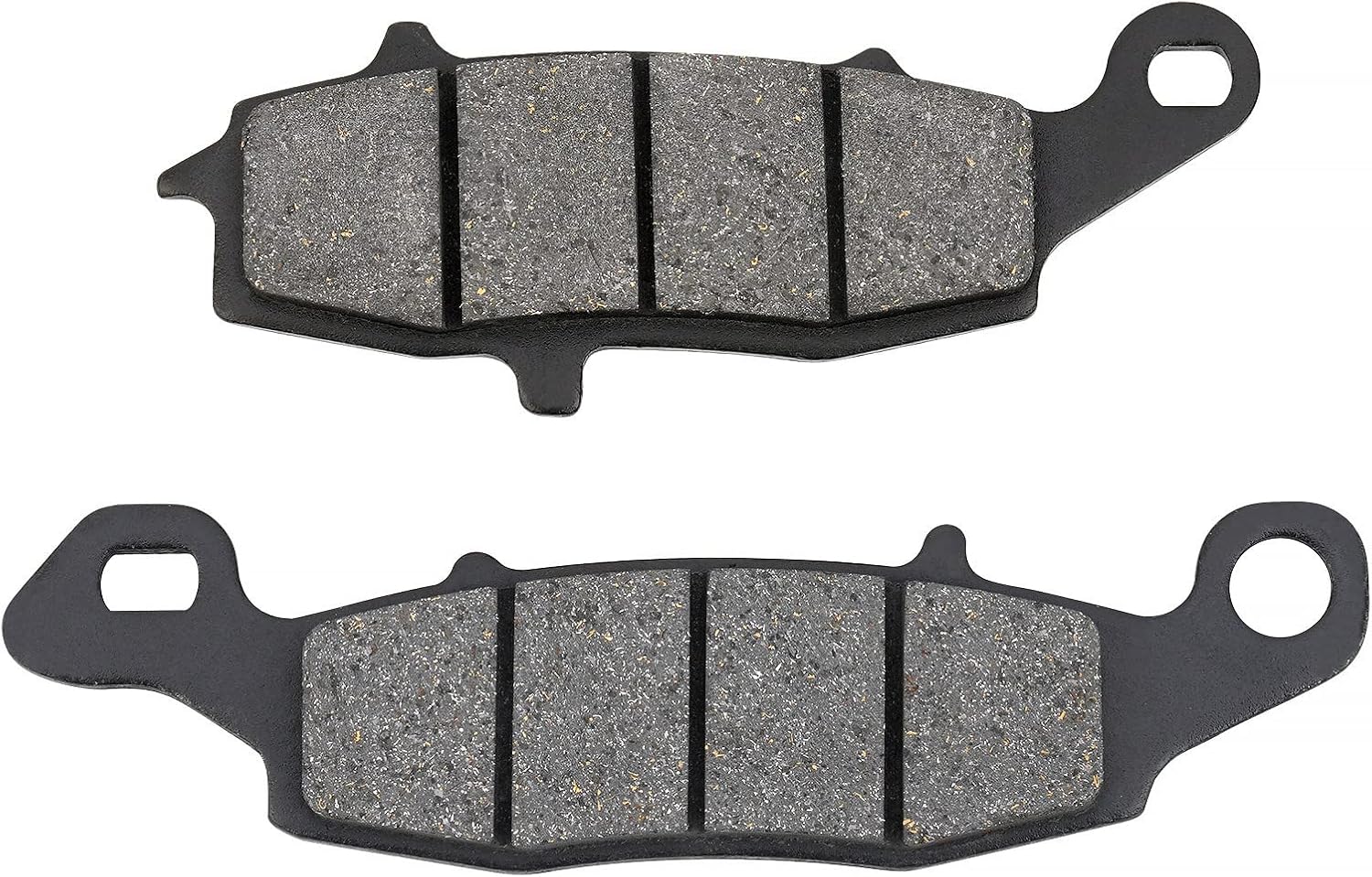 AHL Juego de pastillas de freno semimetálicas delanteras y traseras para Kawasaki VN900 Vulcan Custom 2007-2014