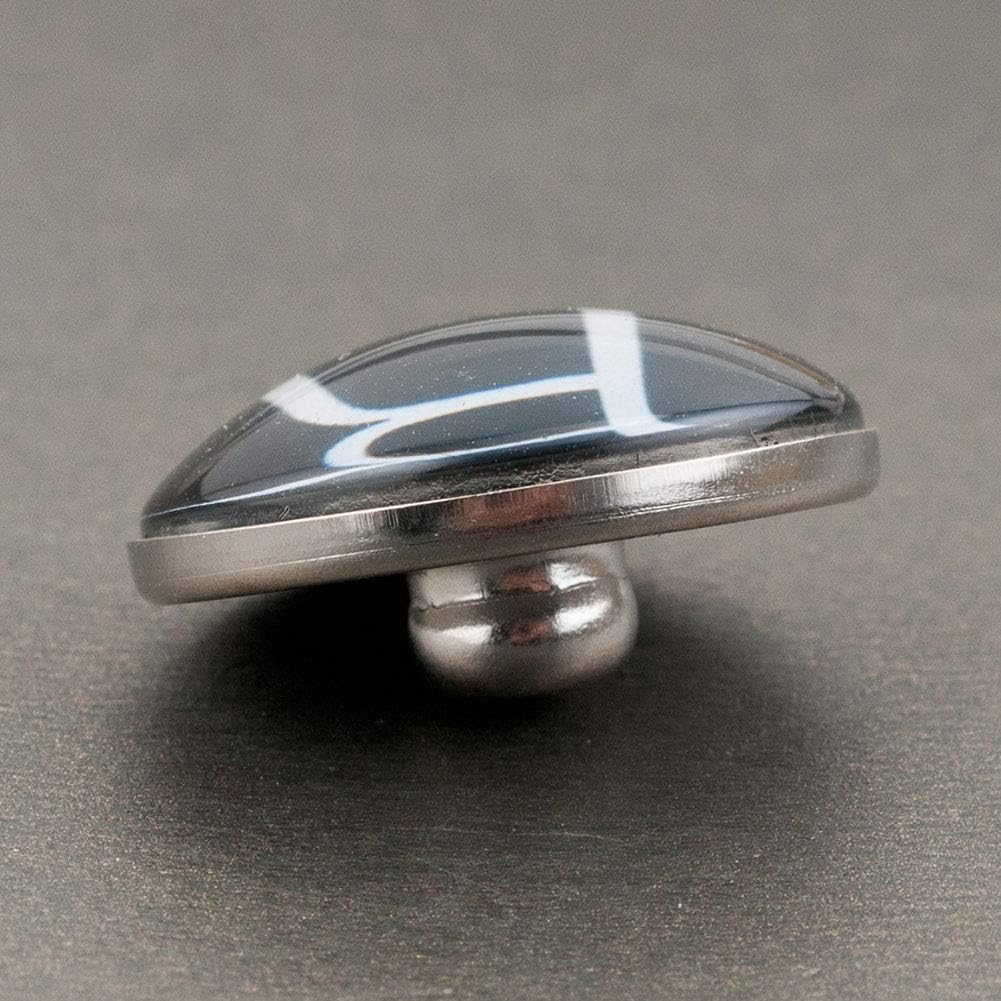 Casa De Novia – Llavero de oficina para mujer, diseño de letra A-Z, con botón de presión, Metal