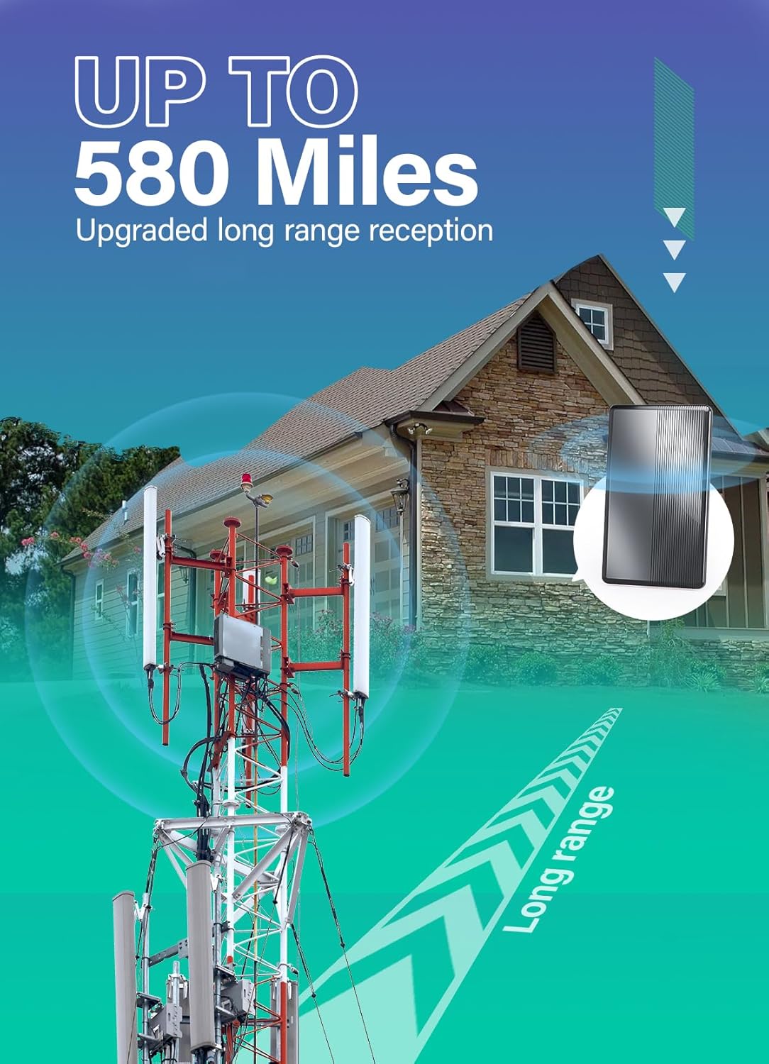 WUMINGLU – Antena de TV digital para Smart TV, para interiores y exteriores, más de 580 millas de largo alcance, velocidad 2024, 4K HD, TV,