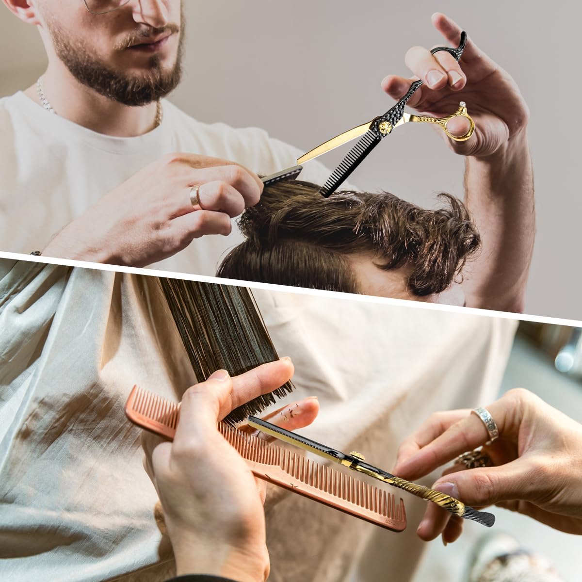 Tijeras profesionales de corte de pelo de peluquería 440C de acero inoxidable, tijeras de adelgazamiento, herramientas de salón para regalos de