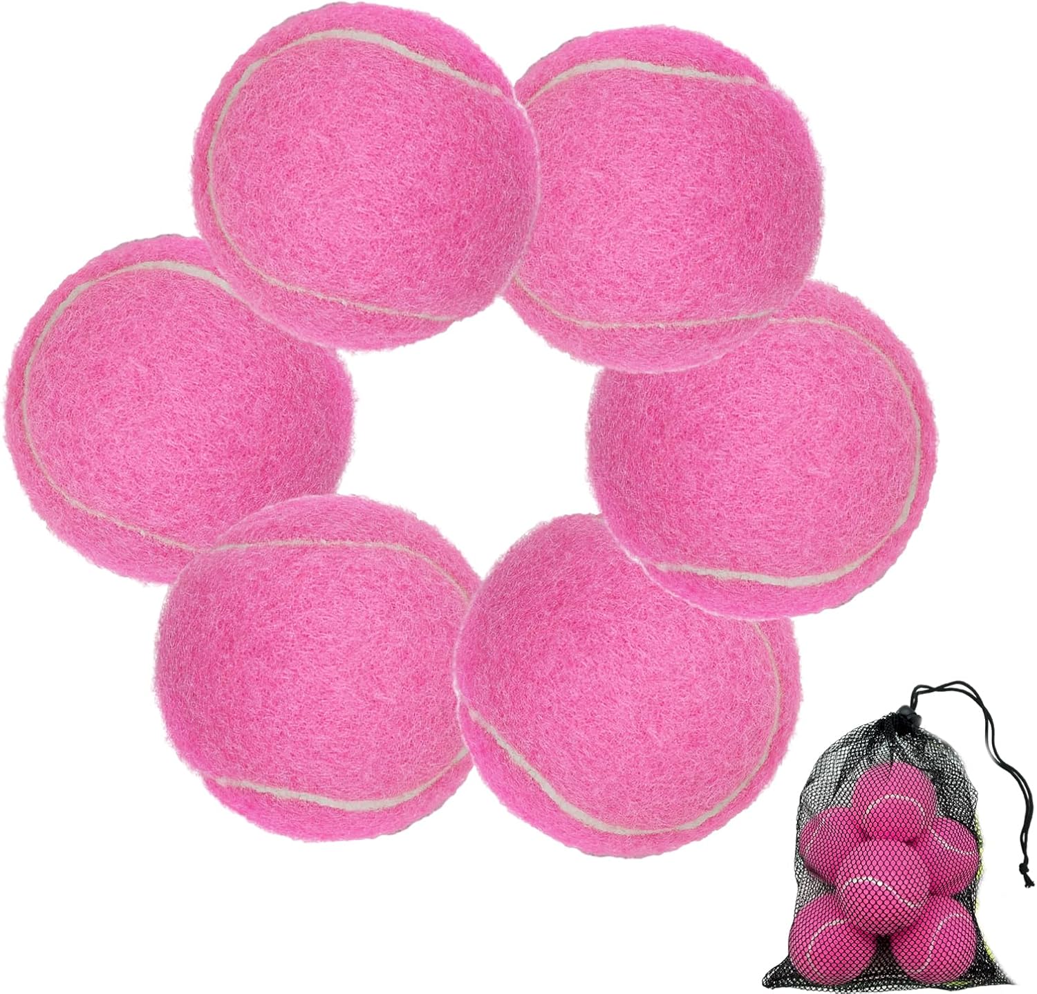 Pelota de tenis, paquete de 36 pelotas de tenis para perros, pelotas de tenis de práctica vienen con bolsa de pelotas, buenas para entrenar, jugar,