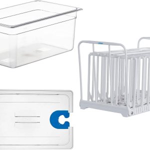 LIPAVI Sistema Sous Vide Modelo NXC15-UNIR – con contenedor C15, estante N15X y una tapa universal – se adapta a prácticamente cualquier máquina LIPAVI Sistema Sous Vide Modelo NXC15-UNIR – con contenedor C15, estante N15X y una tapa universal – se adapta a prácticamente cualquier máquina