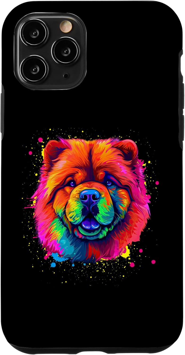 iPhone 11 Pro Splash Art Chow Chow Dog Owner Idea de regalo para perro