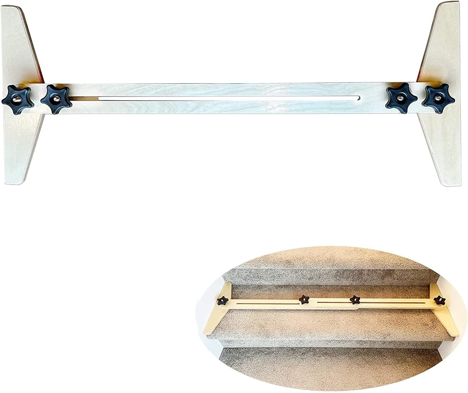 Plantilla de peldaños de escalera, ajustable en longitud, herramienta profesional de plantilla de peldaños de escalera, herramienta de diseño de