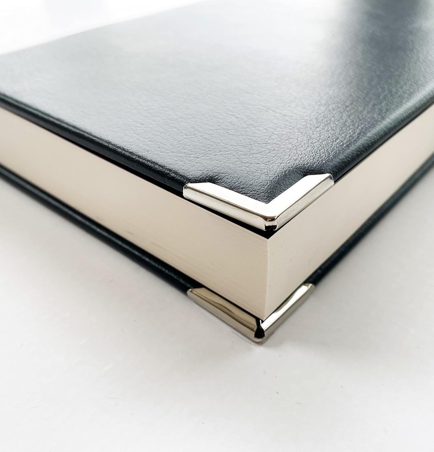 Black Leather A5 JournalDiary – Handmade In England