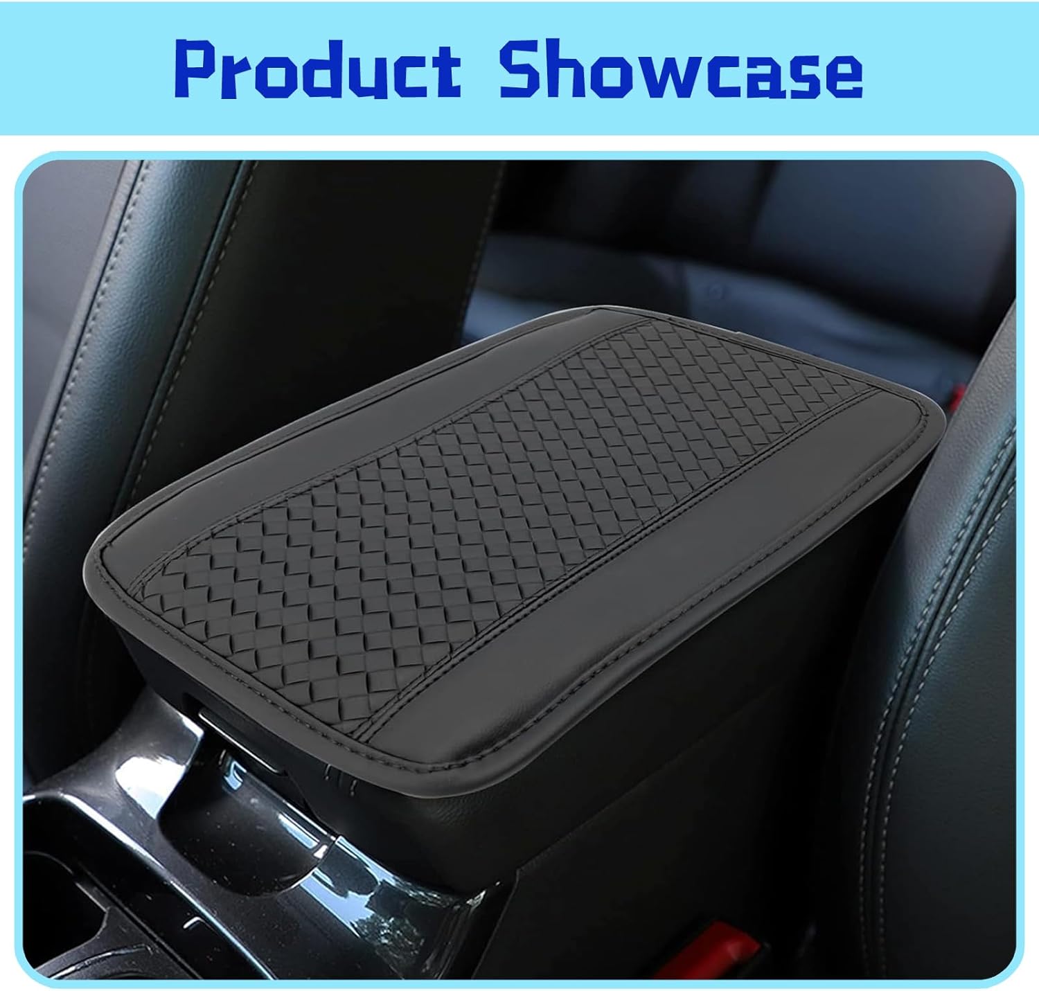 1 almohadilla para reposabrazos central de automóvil, funda de cuero para reposabrazos, almohadilla de consola central automática, accesorios de