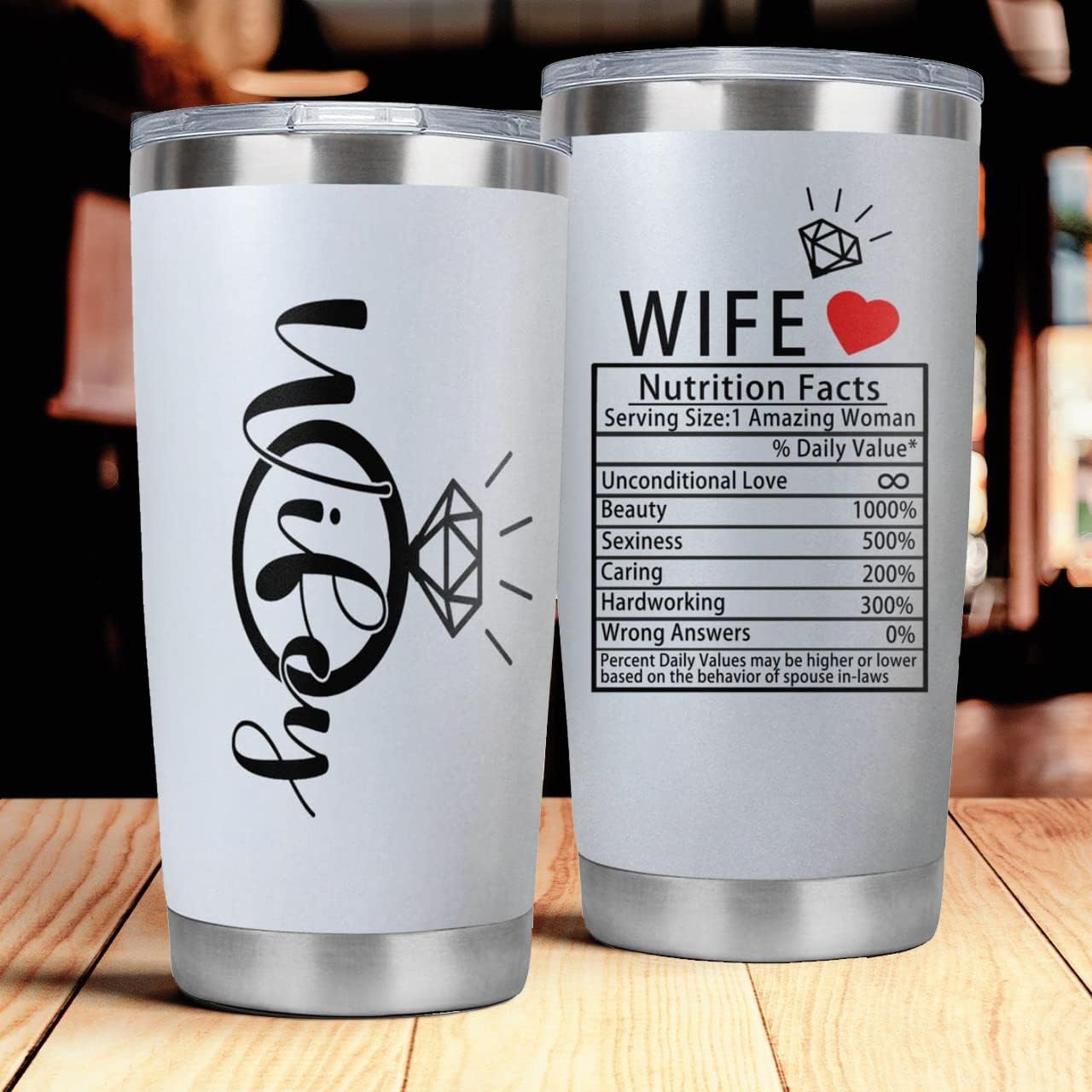 Znutrce Regalos para esposa del marido, regalos para esposa, regalos del día de San Valentín para ella, aniversario, regalos de cumpleaños para