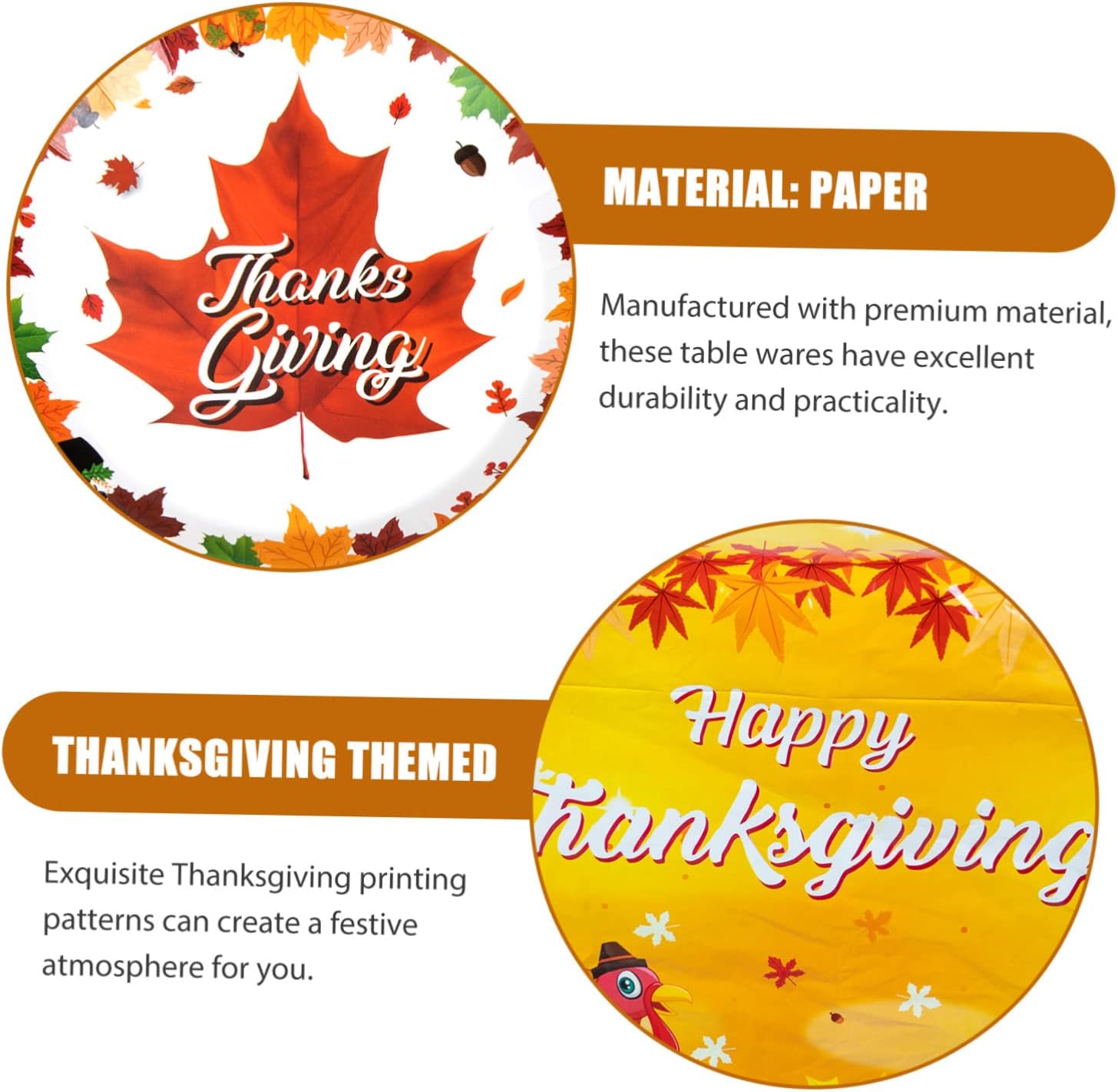 LALAFINA 4 Sets Holiday Decorations Pumpkin Table Cover Maple Leaves Drinking Cup Autumn Fall Leaf Table Cover Fall Pumpkin Decor Ocean Decorations