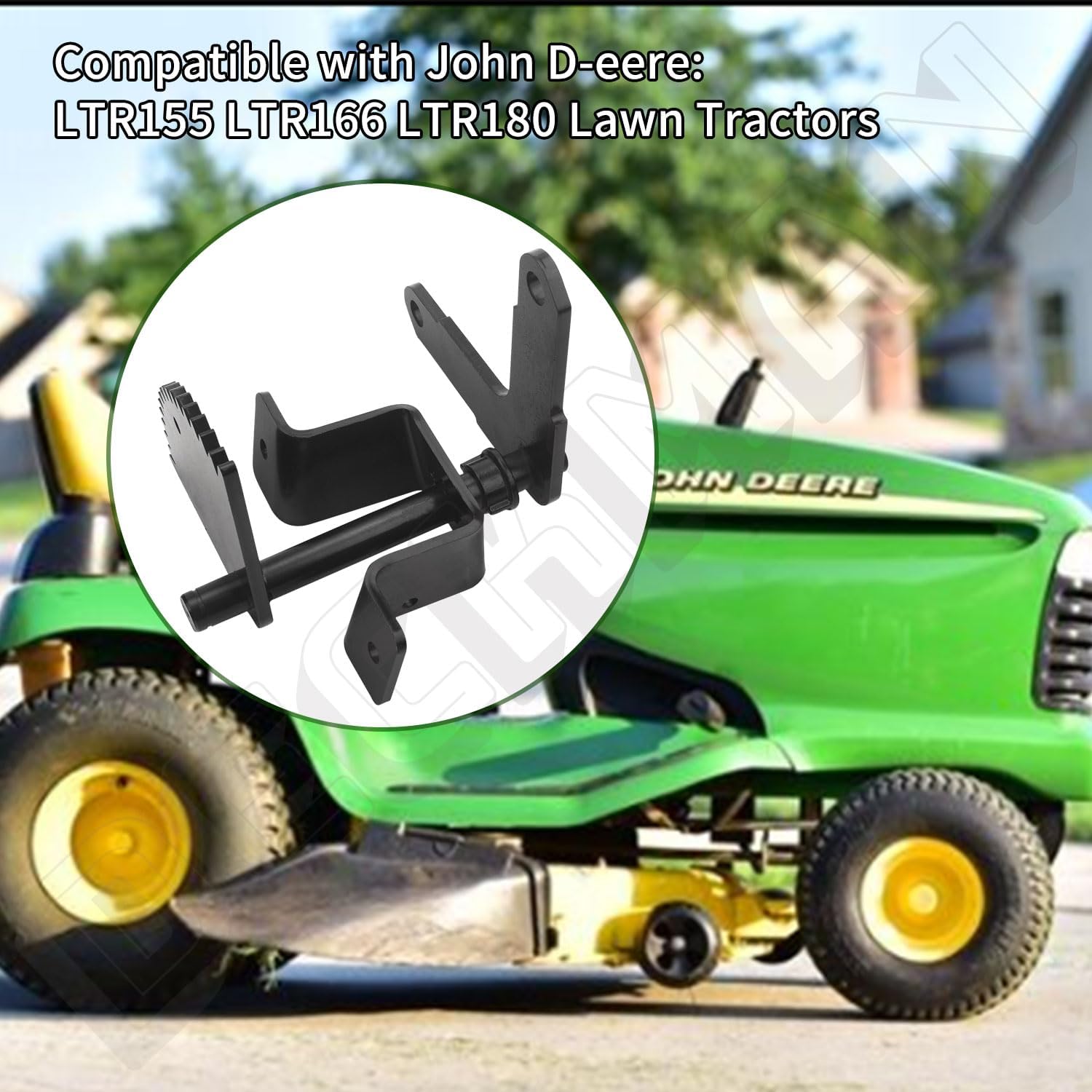 AM122732 Engranaje del sector de dirección y AM131615 Kit de eje de dirección para John-Deere 133 155 160 166 170 180 190 LTR, reconstrucción de