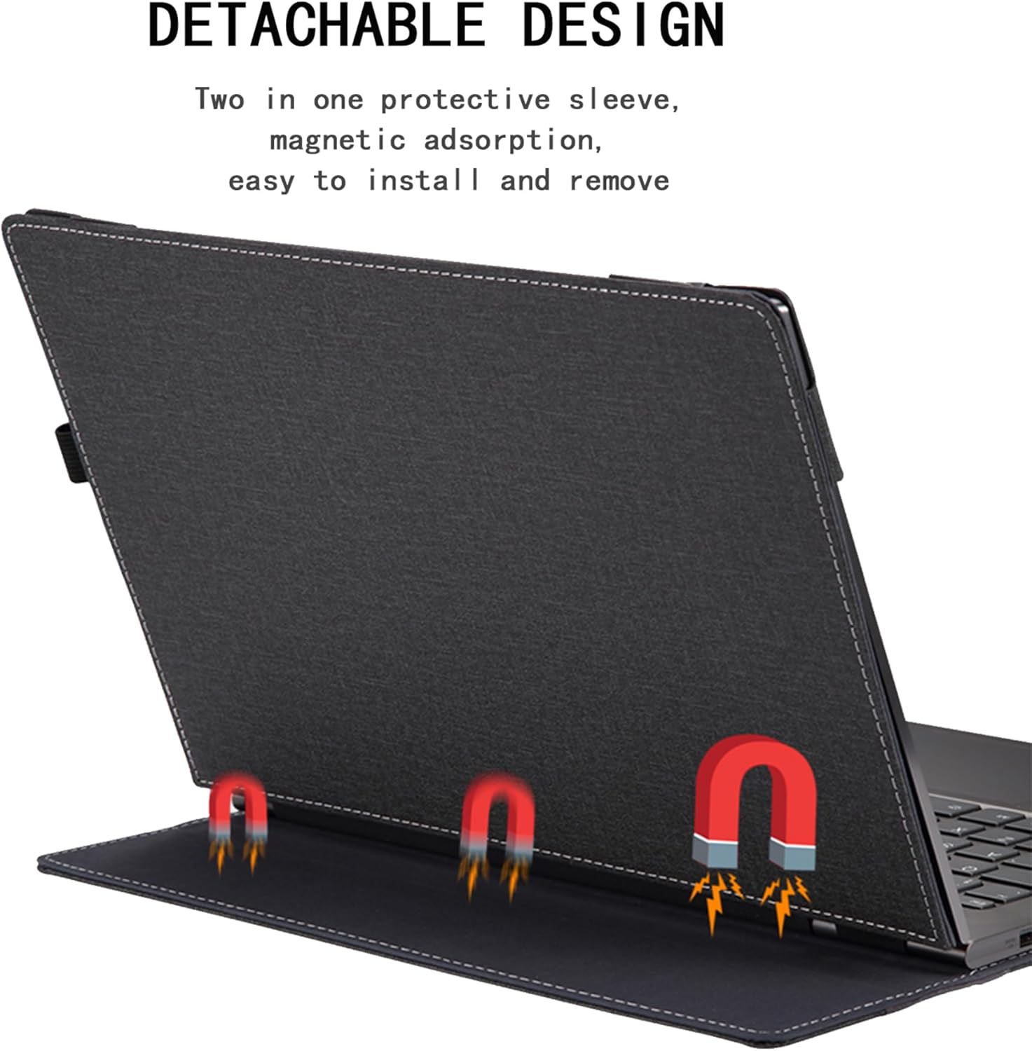 Funda protectora para laptop Lenovo Flex 7 14IAU7 14IRU8 y Lenovo Slim 7 14IAP7 14IRP8 de 14 pulgadas, piel sintética, funda protectora para