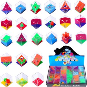 WEKITY Recuerdos de fiesta juego cerebral 24 piezas caja de rompecabezas de laberintos 3D tridimensionales divertido y genial para niños seguro para WEKITY Recuerdos de fiesta juego cerebral 24 piezas caja de rompecabezas de laberintos 3D tridimensionales divertido y genial para niños seguro para