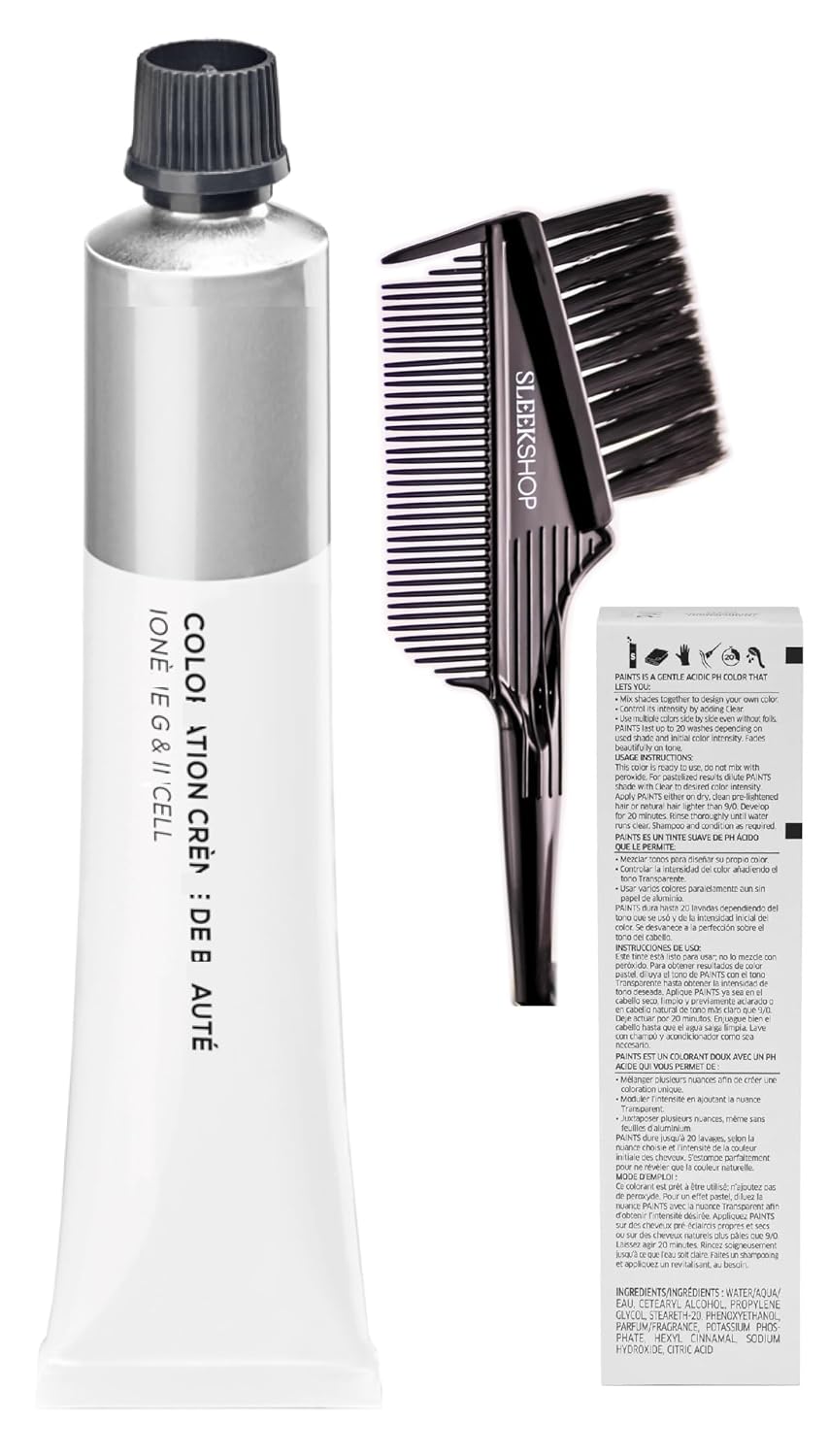 outcome Comb + MajrûI – Tinte en crema permanente profesional para el cabello, color Ionene G Incell 080123 (con cepillo y peine 3 en 1 de alta