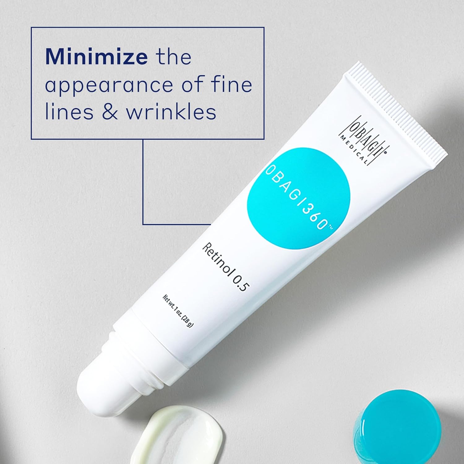 Crema de retinol Obagi360 ayuda a reducir la apariencia de líneas finas y arrugas y textura suave con mínima irritación
