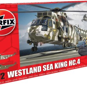 Airfix A04056 Westland Sea King HC.4 172nd Kit de modelo de helicóptero militar de plástico, azul marino Airfix A04056 Westland Sea King HC.4 172nd Kit de modelo de helicóptero militar de plástico, azul marino