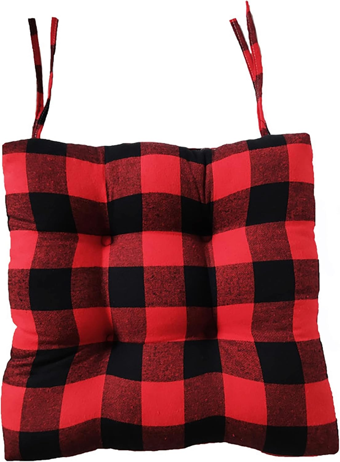 Cojines para sillas de comedor, paquete de 4, almohada a cuadros de búfalo, juego de 4, cojines de silla de comedor para cocina, sofá, oficina,