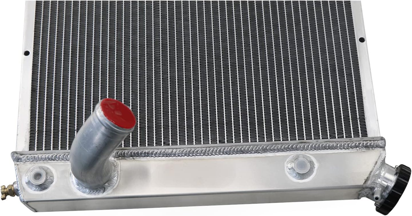 KUUHLERSAT Radiador de aluminio completo para 1973-1976 74 Chevy Corvette Base Stingray 5.7L 7.4L, 3 filas Core Radiador de enfriamiento