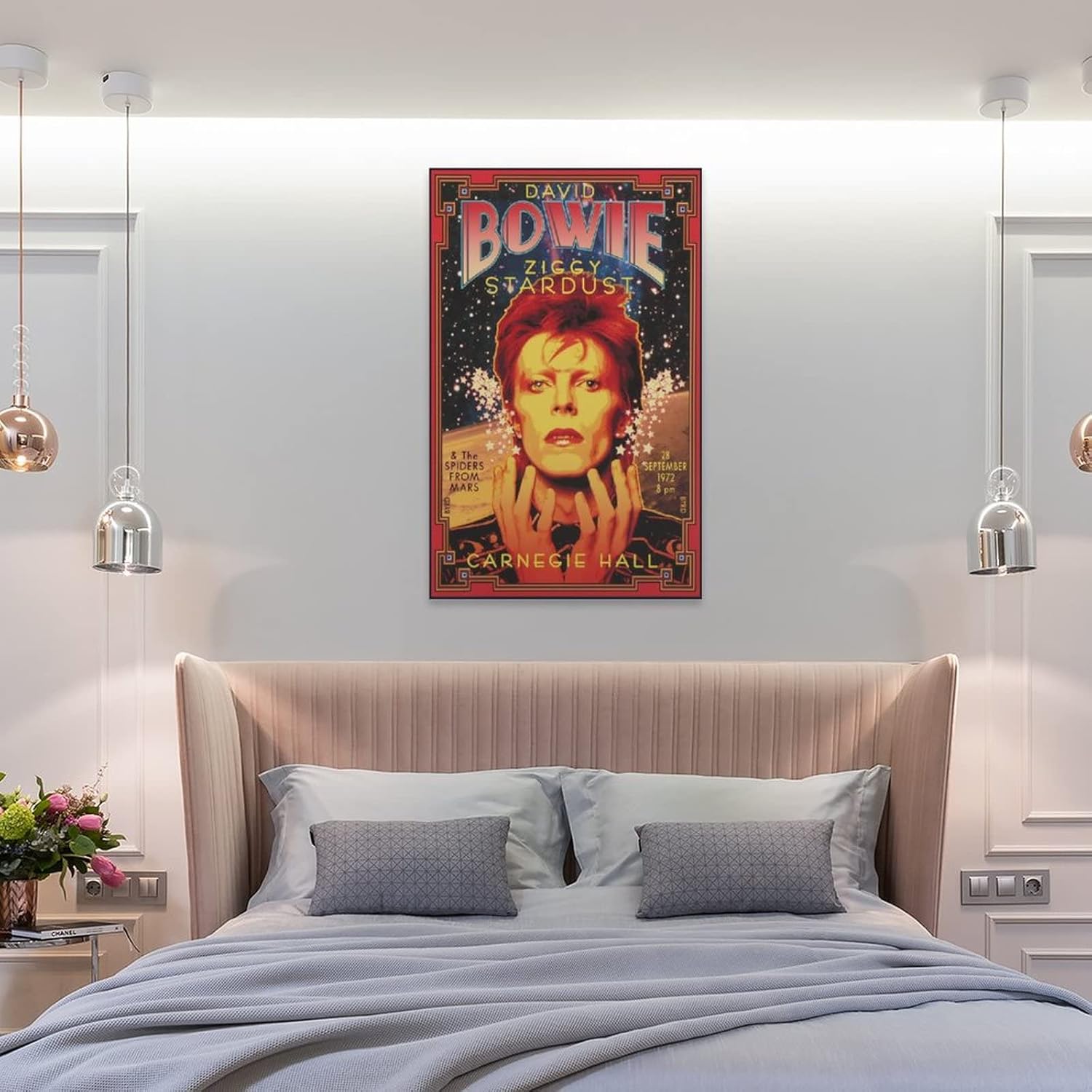 Póster de David The Spider from Mars 1972 Bowie – Póster de pared para decoración de pared, decoración de habitación, decoración de dormitorio,