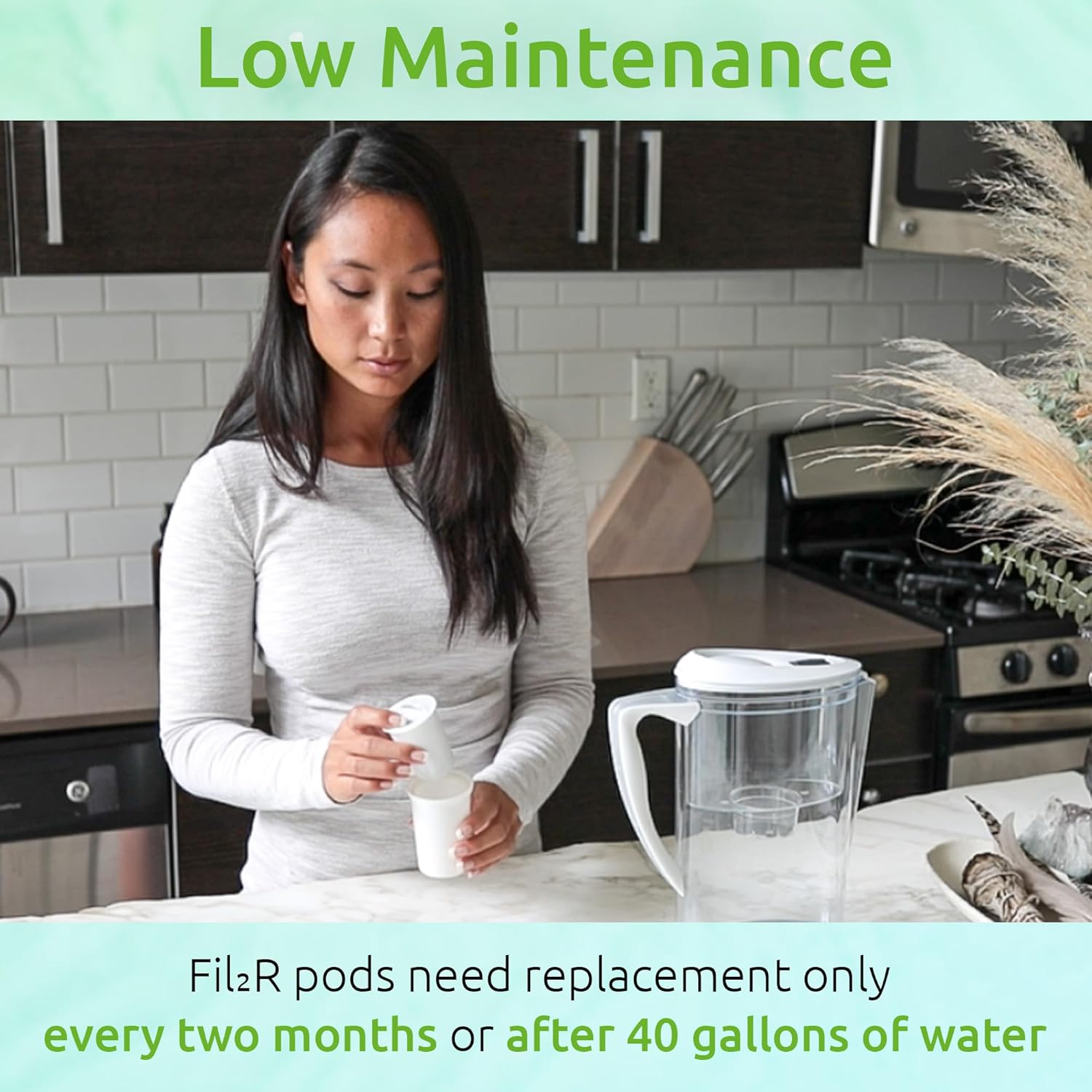 3 cápsulas de repuesto para purificador de agua dura para estuche FilR con carbón activado y resina iónica, cápsulas de filtro de agua dura de larga