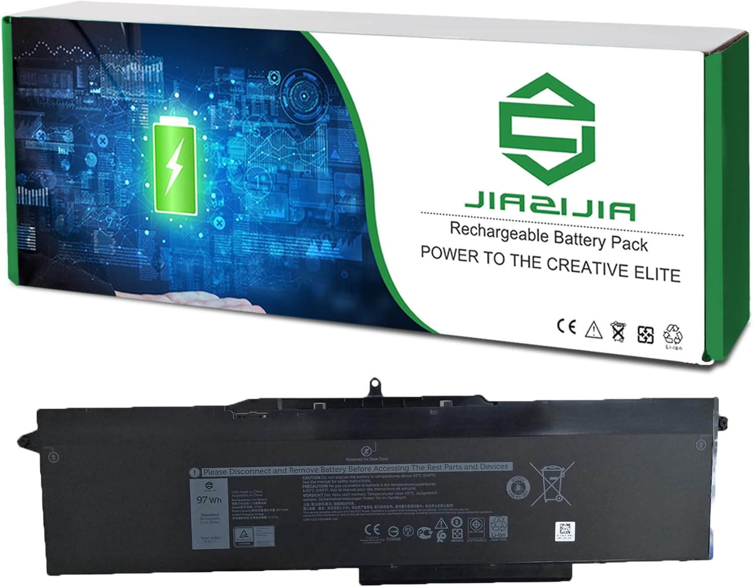 1FXDH 01WJT0 – Batería de repuesto para laptop Dell Latitude 5501 E5501 Precision 3541 Series Notebook 1WJT0 D191G 11.4V 97Wh 8071mAh 6-Cell