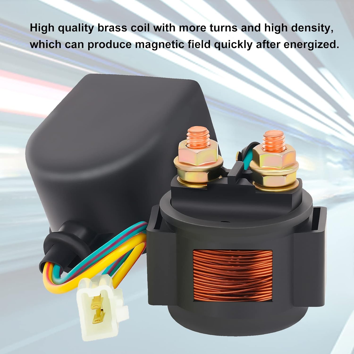 Relé solenoide de arranque para motor GY6 de 4 tiempos, 50 cc, 70 cc, 90 cc, 100 cc, 150 cc, 200 cc, 250 cc, ATV, scooters, Go Kart Dne Buggys, Quad