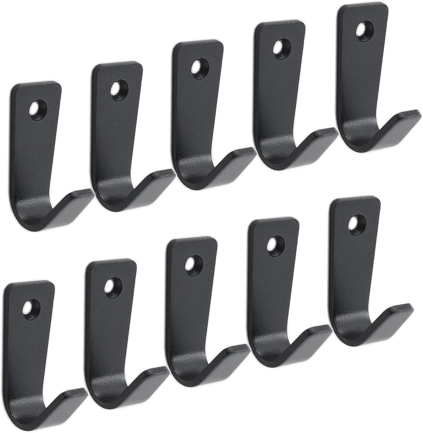 Ulifestar 10 ganchos para colgar abrigos de pared, ganchos de acero inoxidable resistentes para colgar abrigos, ganchos no se oxidan montados en la