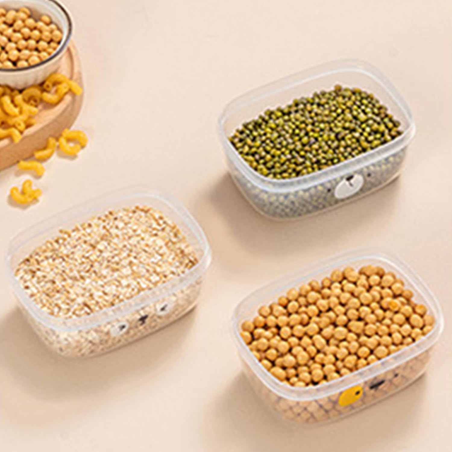 TOPINCN Contenedor reutilizable de almacenamiento de alimentos, recipientes para congelador de dibujos animados con tapas, contenedor de plástico