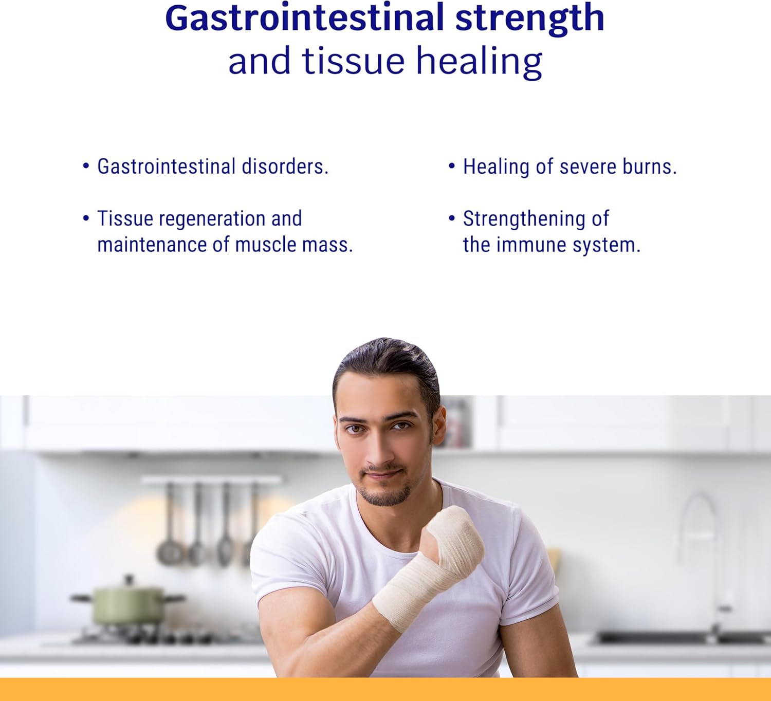 Nutrisite Restore Polvo para Apoyo a la Curación de Heridas, Incluye Proteína Aislada de Suero, L-Glutamina, Vitaminas A, C y Zinc  Sin Gluten ni