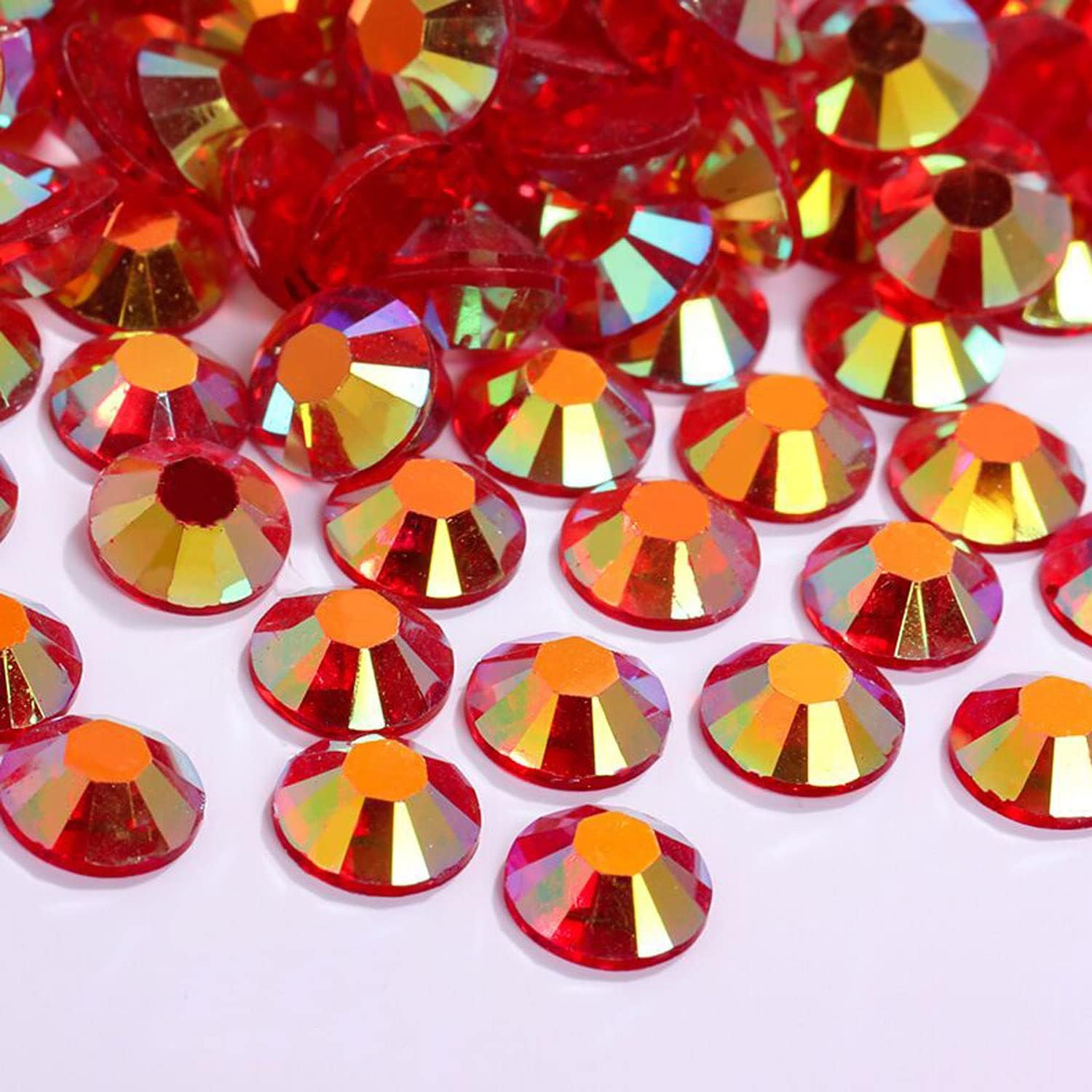 5000 diamantes de imitación de parte trasera plana, diamantes de imitación de resina de gelatina para manualidades, diamantes de imitación de resina