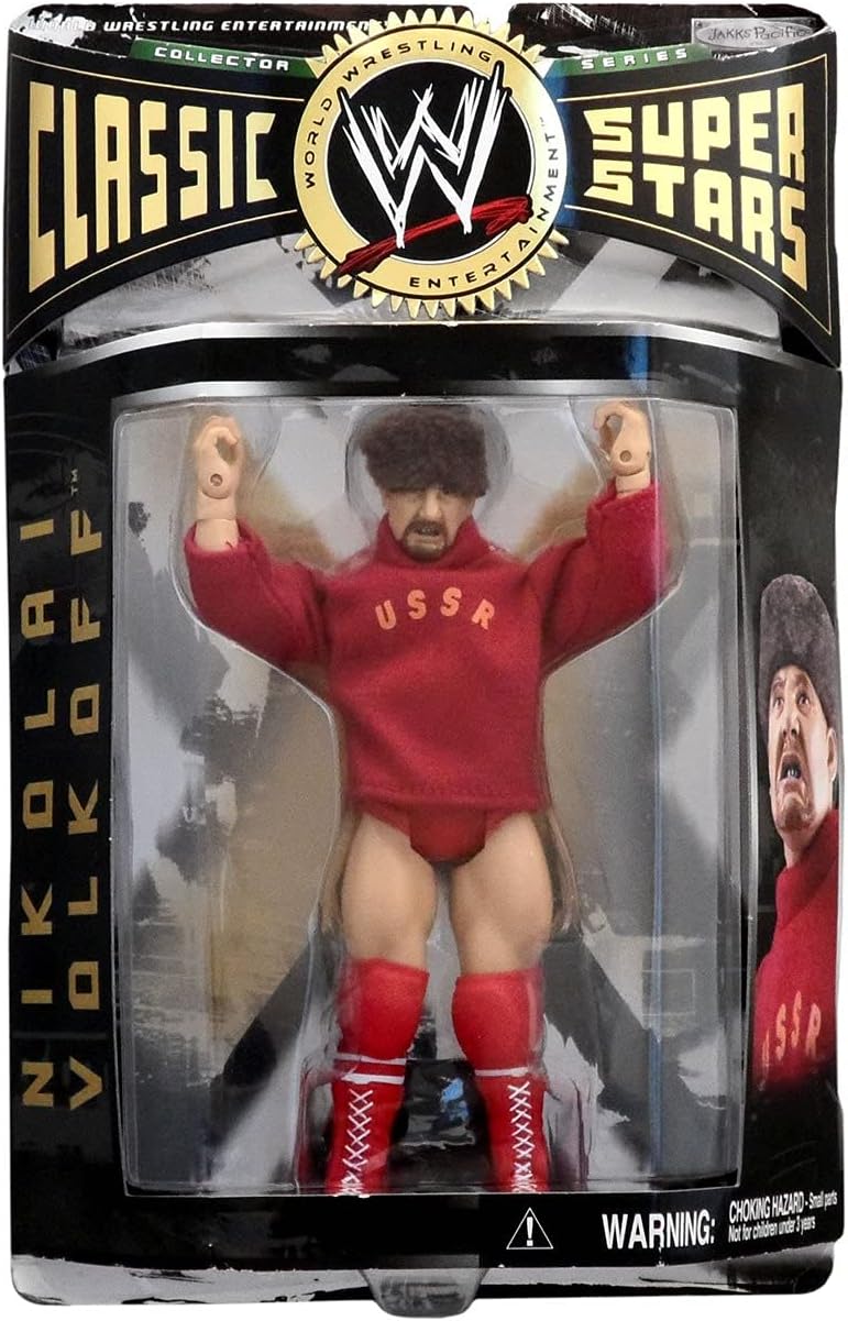 WWE Figuras de lucha libre Nikolai Volkoff de la serie clásica 5