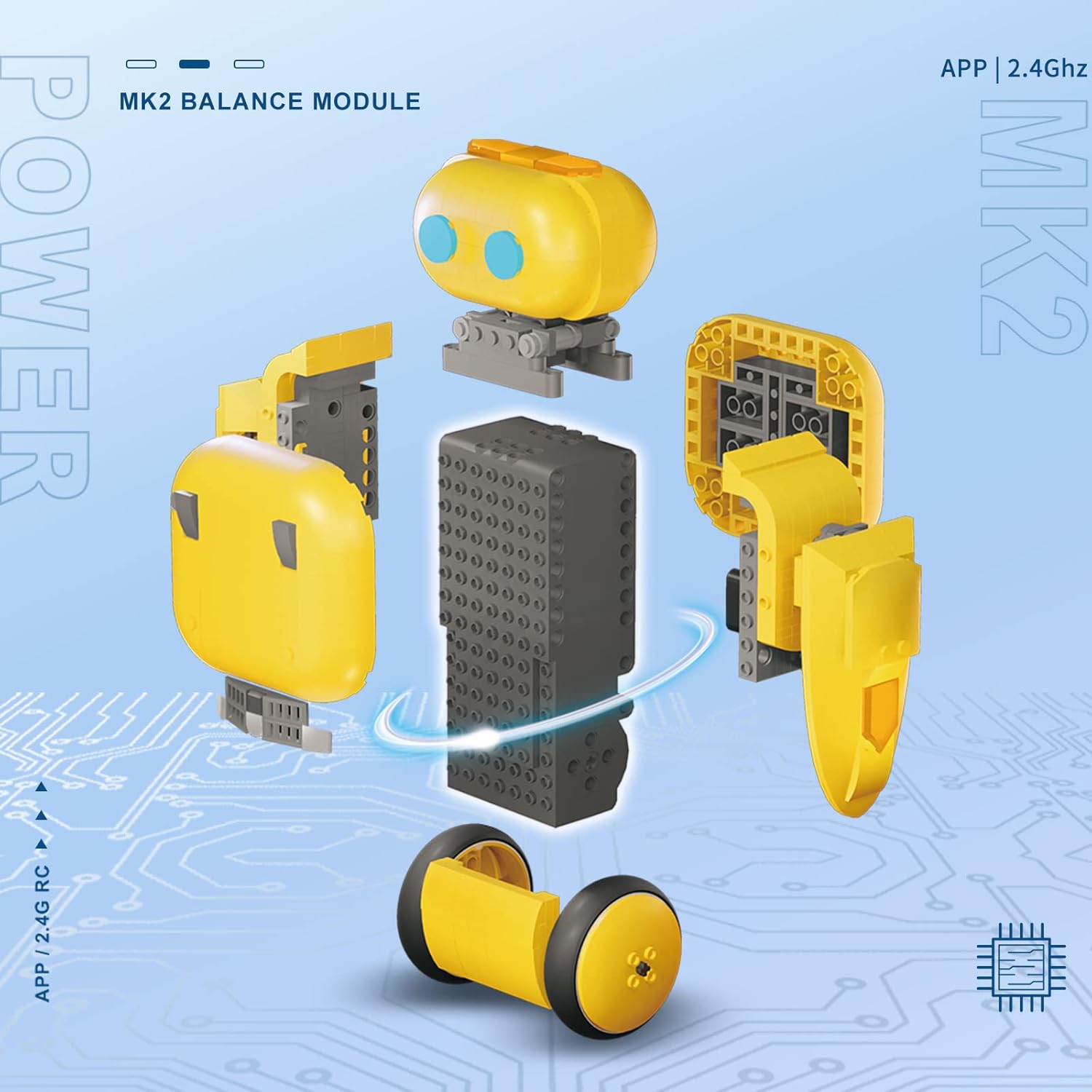 Mould King STEM Projects Robots Juguetes de construcción para niños, kit de robot RC con función de codificación simple, proyectos STEM para niños