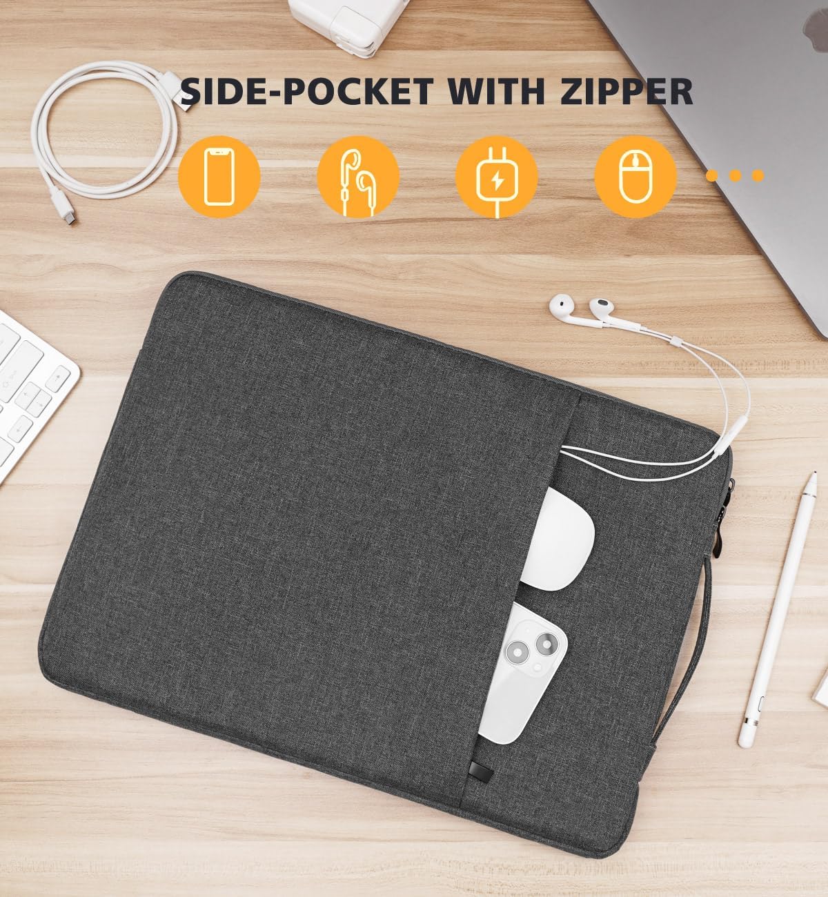 NIDOO Funda protectora para computadora portátil de 15 a 15.6 pulgadas para MacBook Air M2 202316 pulgadas MacBook Pro MAX M1 M2  Surface Book 3