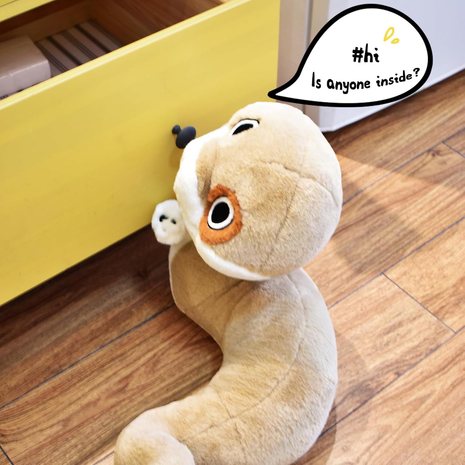 Juguete de peluche de serpiente, original de serpiente y perro, juguetes de peluche de animal de peluche, cachorro de serpiente para niñas y niños,