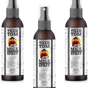 Tougher Than Tom Aerosol repelente de ratones, paquete de 3, 8 onzas líquidas de aceite de canela y menta prémium en aerosol para roedores, Tougher Than Tom Aerosol repelente de ratones, paquete de 3, 8 onzas líquidas de aceite de canela y menta prémium en aerosol para roedores,